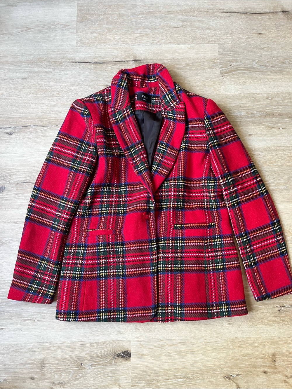 Vici Red Plaid blazer